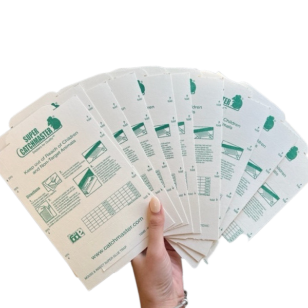 10 Super Catchmaster Baited Mouse & Insect Super Glue Boards - (72MB Series)