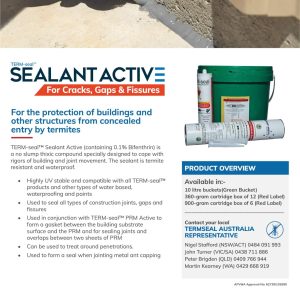 Termite Sealant - With Active Ingredient Bifenthrin - TermSeal