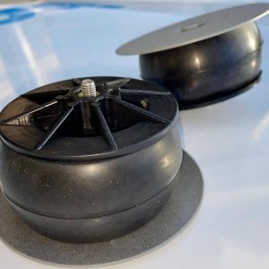 Port Cover Non-Slip Grey x 1 - For 80mm concrete core hole. Termite Station Lid