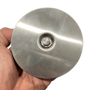Port Cover - 80mm Concrete Core Hole - Stainless Steel