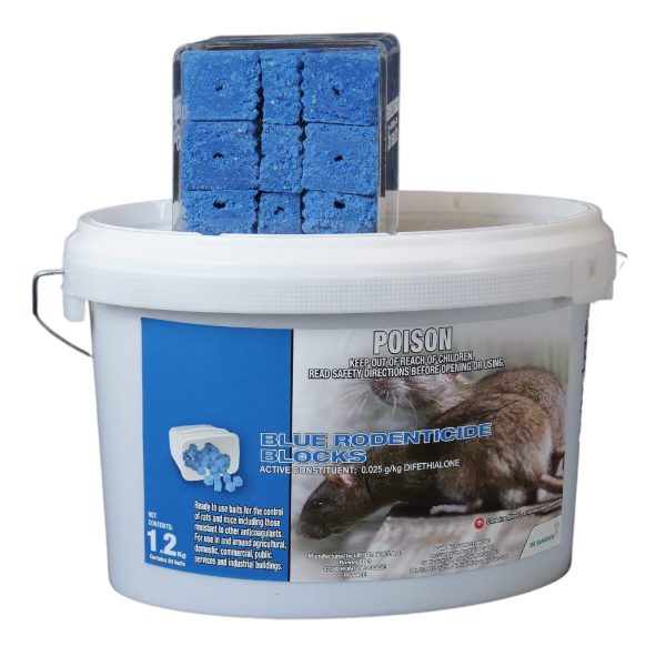 Generation Blue - Rat and Mouse Bait Blocks - Professional Grade - 1.2kg