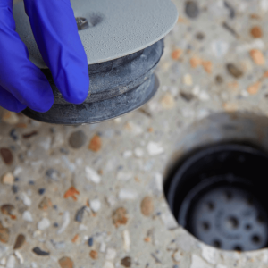 Trelona ATBS in-ground sleeve. Retrofit other brand of termite station or insert in concrete.