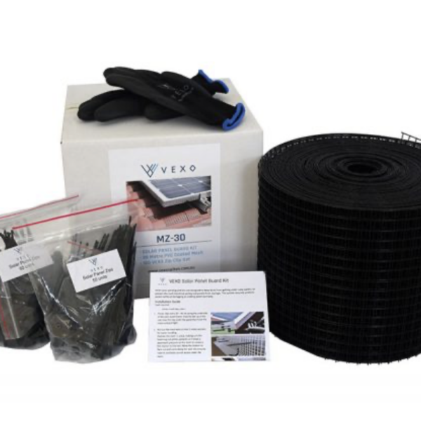 Solar Panel Mesh Kit - Vexo - 30m roll with 100 clips
