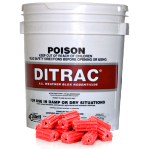 Ditrac Blox - 1.8kg - Rodent Bait - Block for Rats and Mice. Professional Bait.